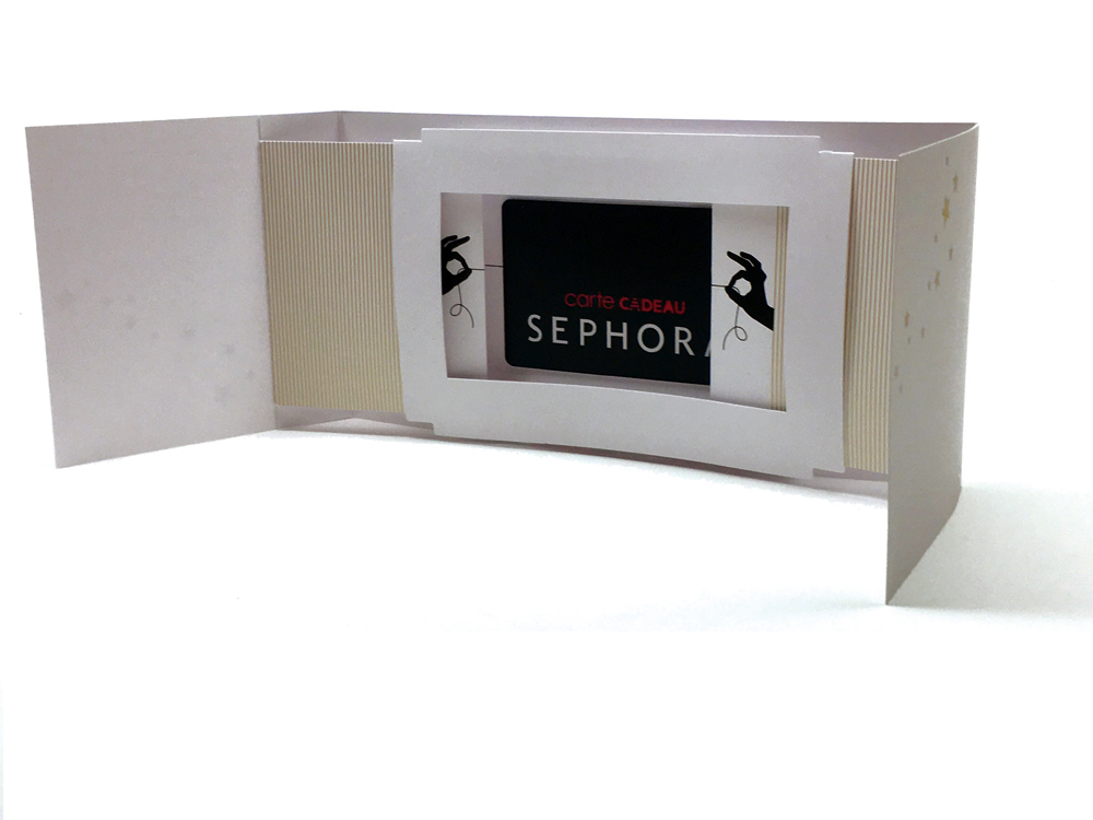 Pochette cadeau fenetre